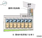 ★手数料０円★行田市長野１丁目　月極駐車場（LP）